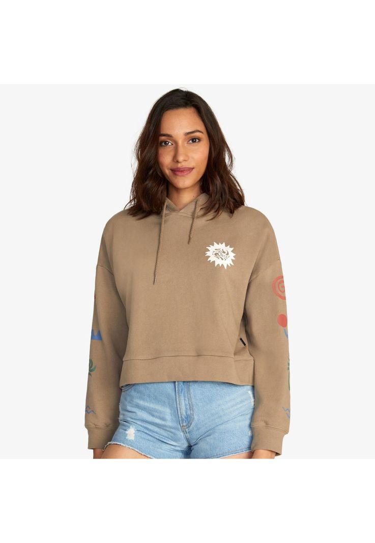Polerón Mujer Breeze Hoodie Otlr Café-0