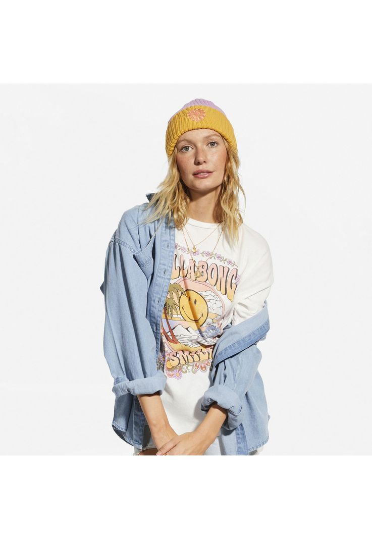 Gorro Smiley Beanie Naranjo Mujer-0