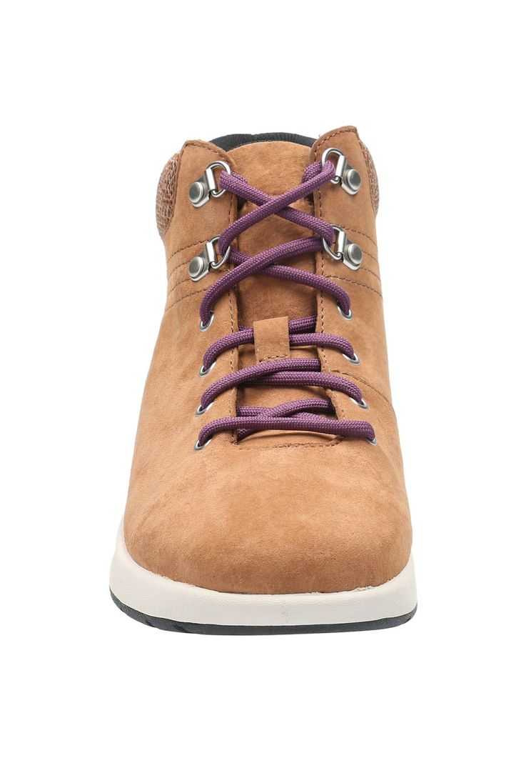 Botin Cuero Mujer Spinal Lace Boot Café-3