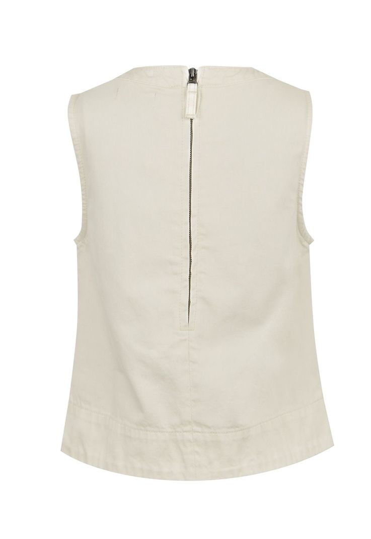 Blusa Algodón Orgánico Crema Lee Mujer -1