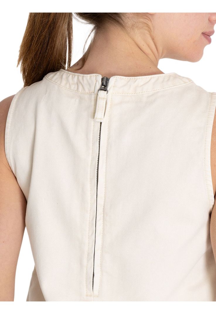 Blusa Algodón Orgánico Crema Lee Mujer -7