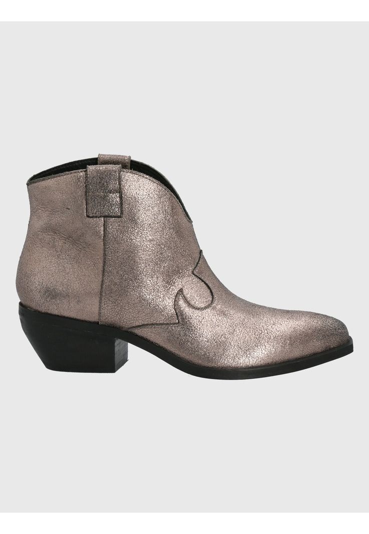 Botín Cuero Gris Mujer Nandrin -1