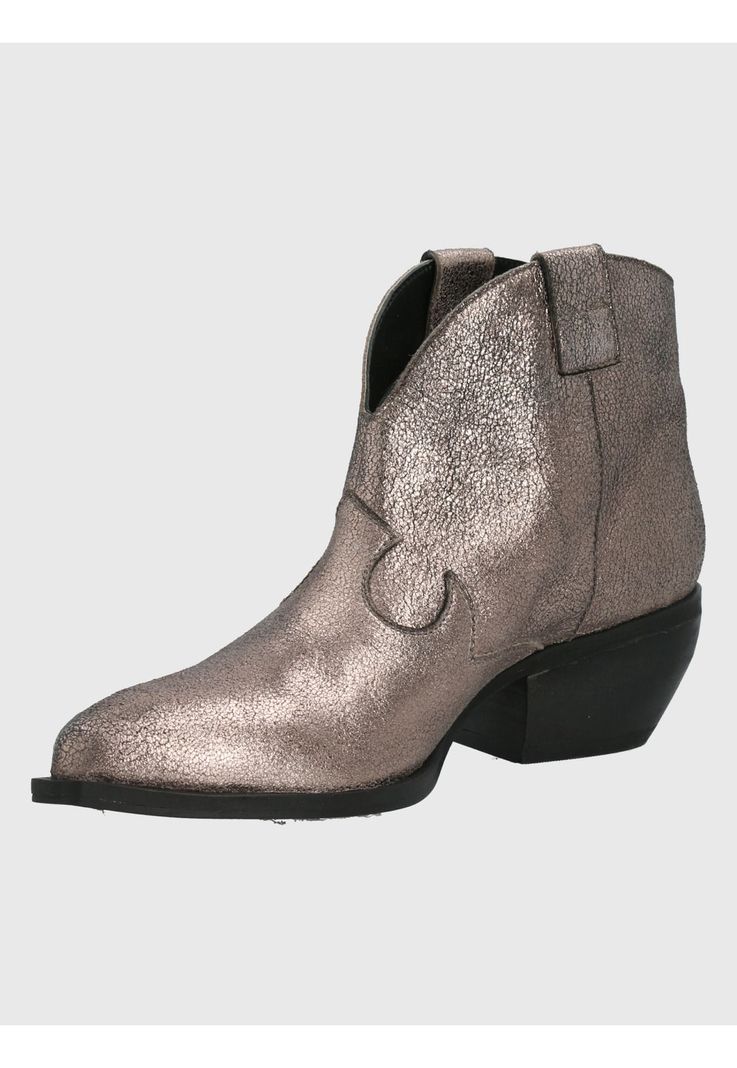 Botín Cuero Gris Mujer Nandrin -3