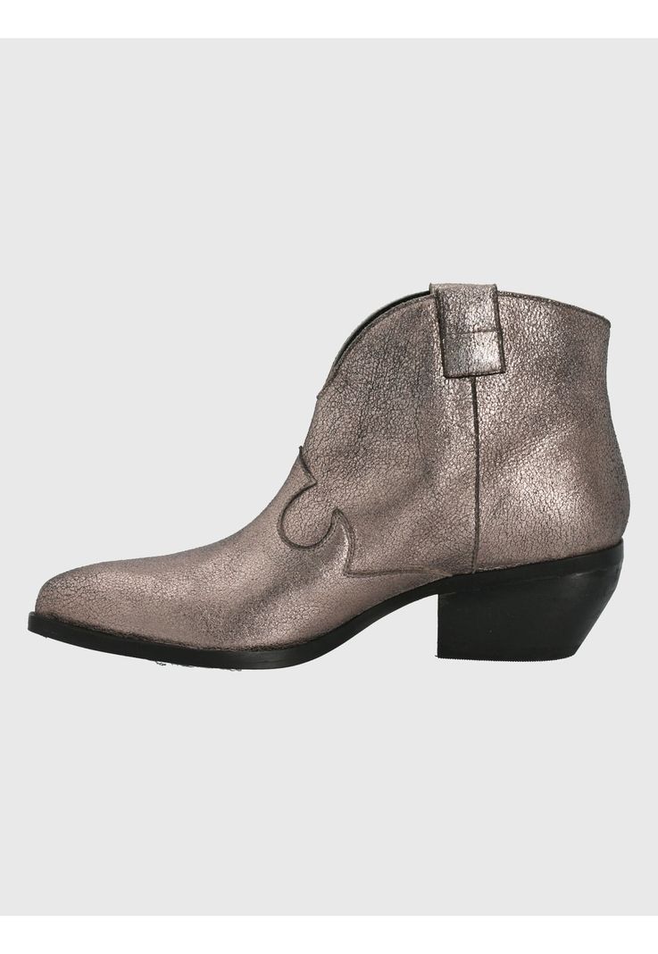 Botín Cuero Gris Mujer Nandrin -4