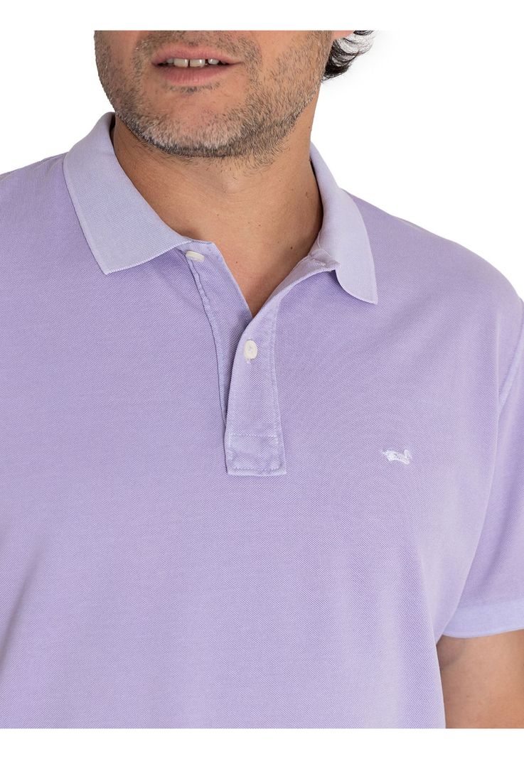 Polera Algodón Orgánico Lila Piquepro Hombre -5
