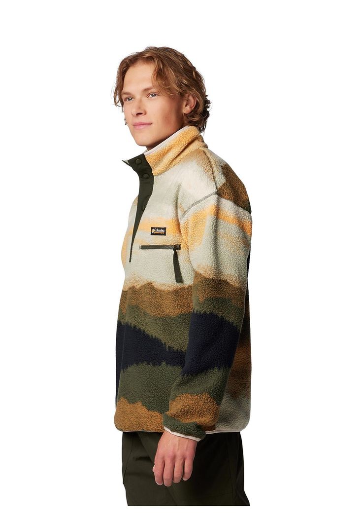 Polar Hombre Helvetia Snap Fleece Verde-1