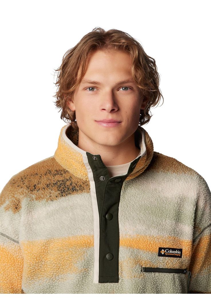 Polar Hombre Helvetia Snap Fleece Verde-3