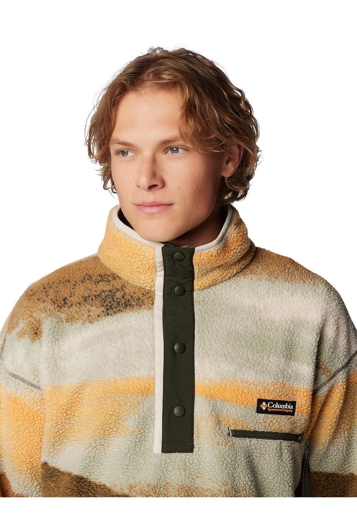 Polar Hombre Helvetia Snap Fleece Verde-5