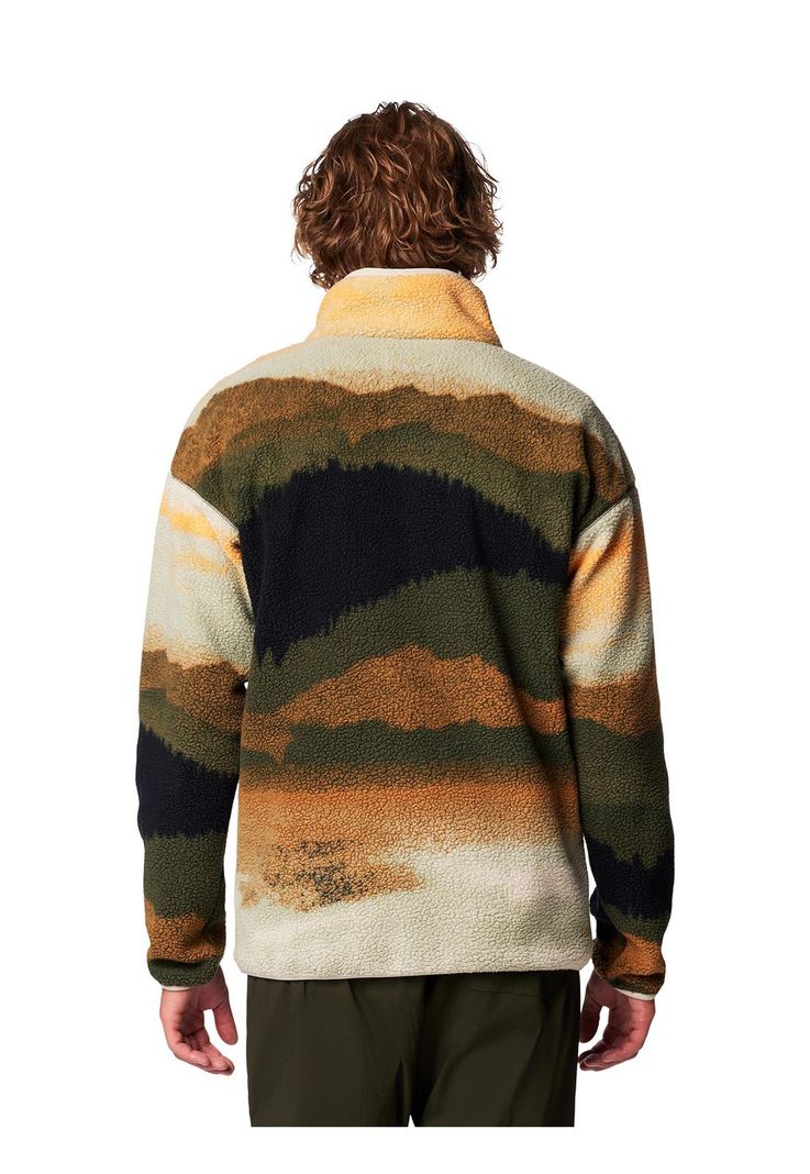 Polar Hombre Helvetia Snap Fleece Verde-6