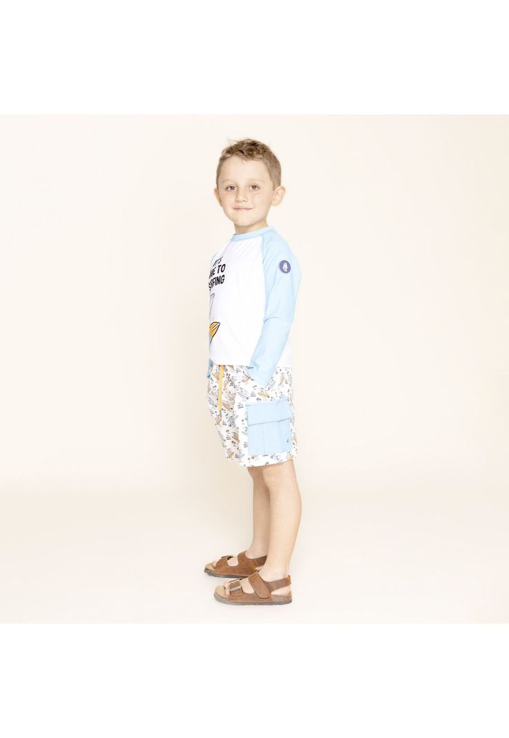 Traje De Baño Niño Aquawild (1-8) Celeste-3