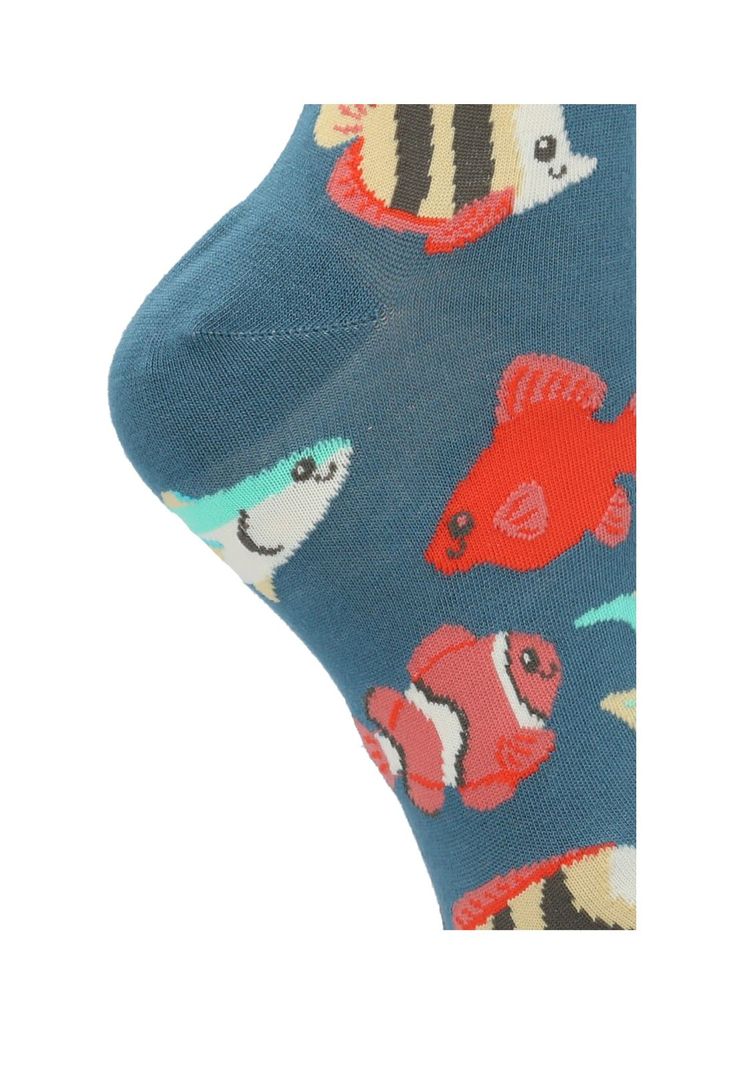 Calcetin Azul St Fish Mujer-1