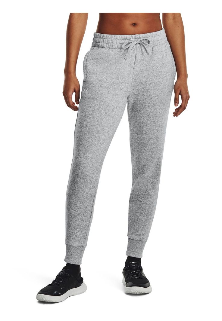Joggers de polar UA Rival Gris para mujer-3