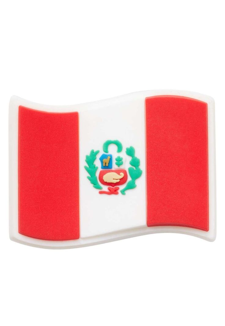 Jibbitz Crocs Bandera De Perú Blanco-0