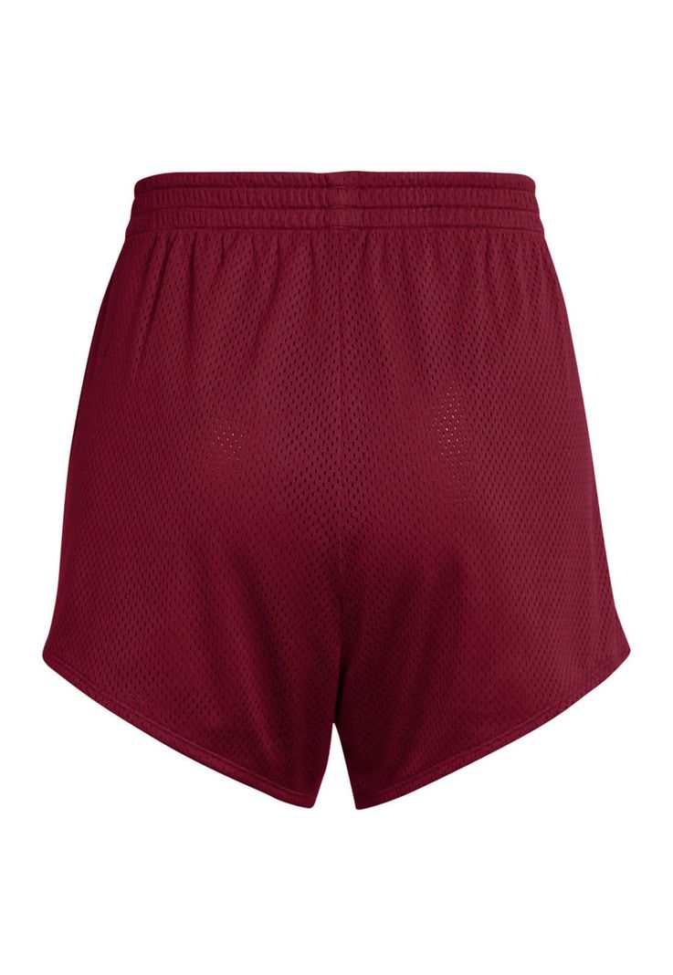 Shorts de malla Tech de 3" mujer Rojo-1