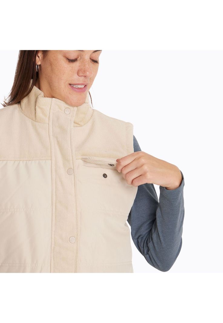 Parka Sin Mangas Mujer Lava Beige-6