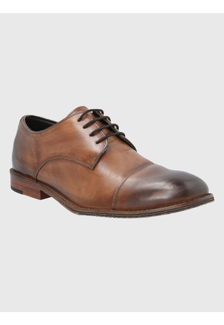 Zapato Cuero Café Claro Hombre Warren -0