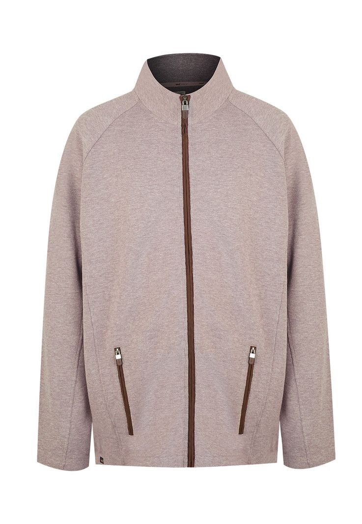 Polerón Algodón Orgánico Hombre Doble Beige-0