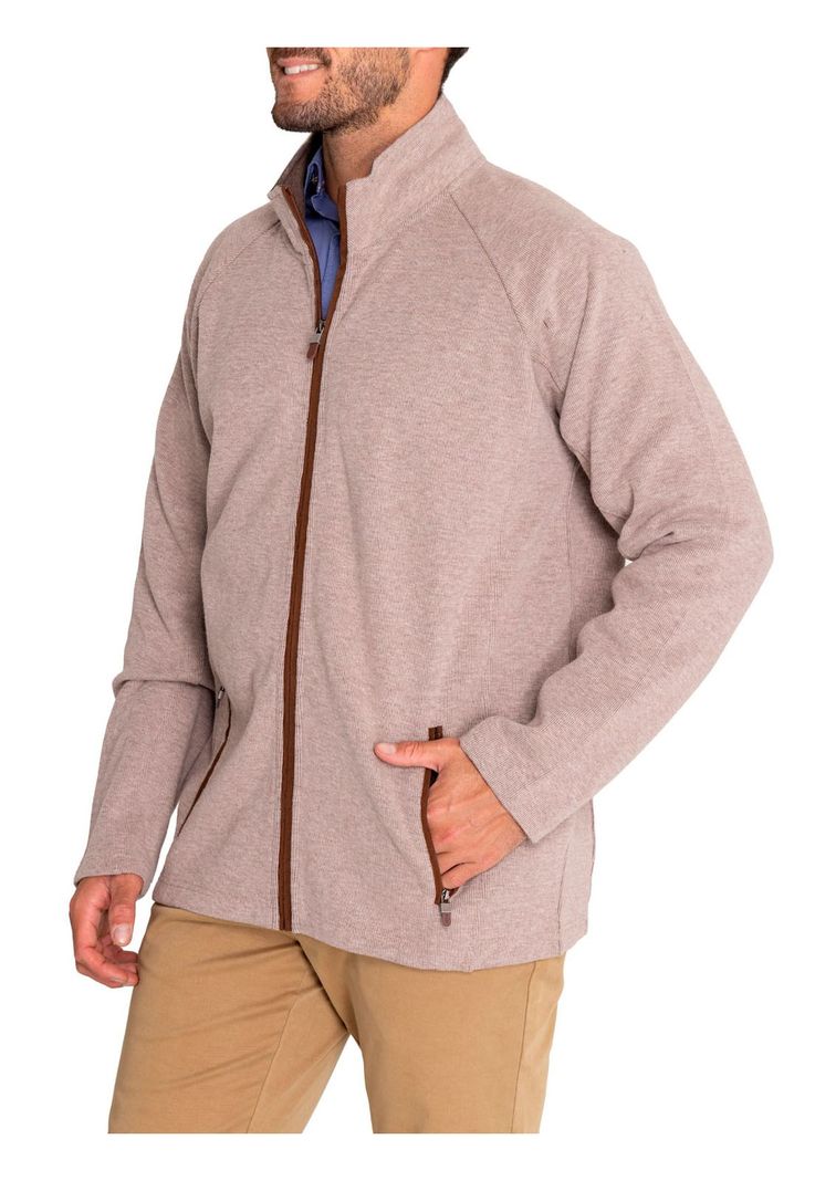 Polerón Algodón Orgánico Hombre Doble Beige-4