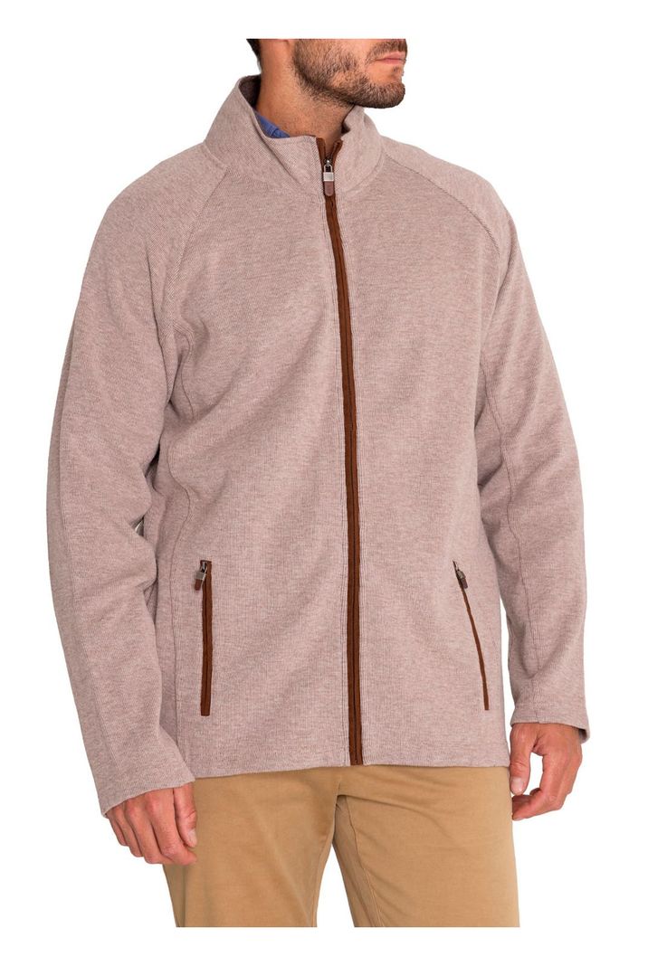 Polerón Algodón Orgánico Hombre Doble Beige-5