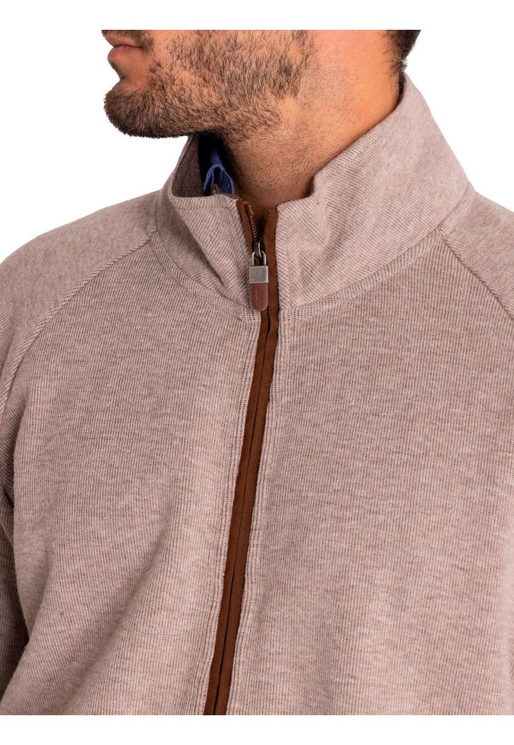 Polerón Algodón Orgánico Hombre Doble Beige-7