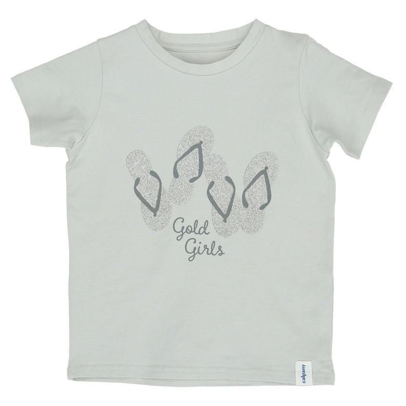 Polera M/C Niña Flip Flop Gris-0