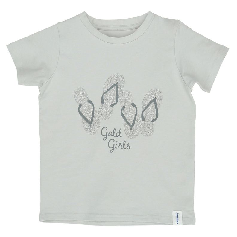 Polera M/C Niña Flip Flop Gris