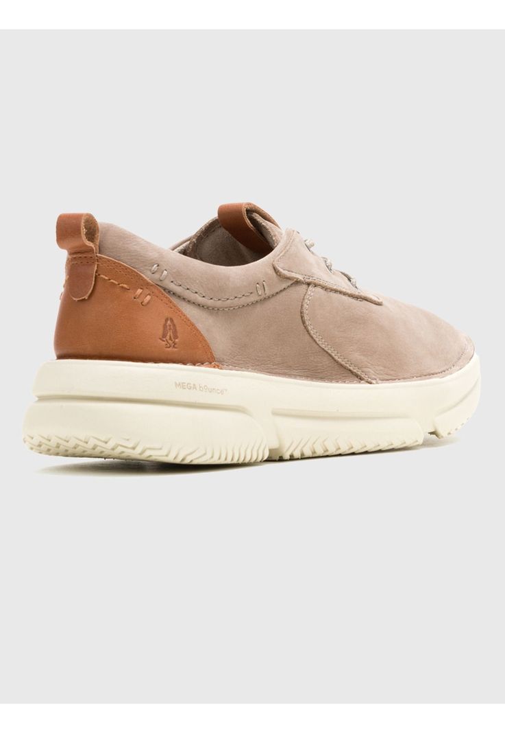 Zapatilla Cuero Hombre Baylor Lace Up Gris-3