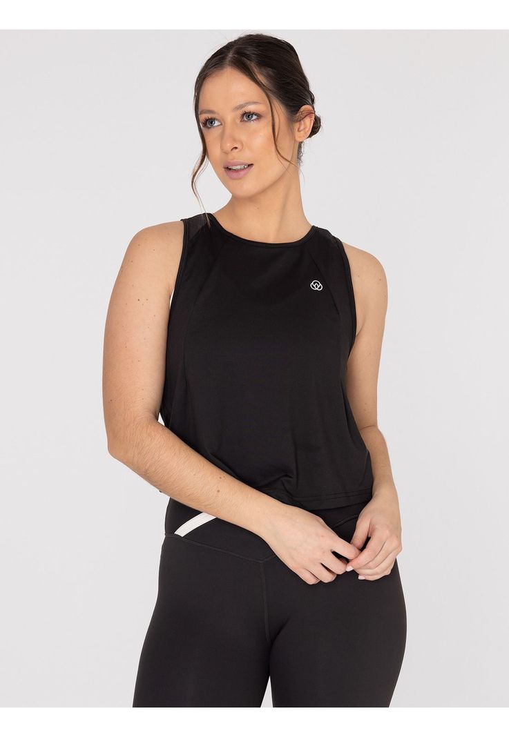 Polera deportiva Mujer Zia Negra-4