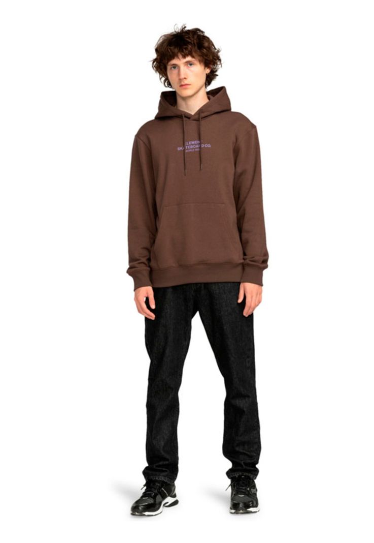 Polerón Hombre Skateboard Co Café-5
