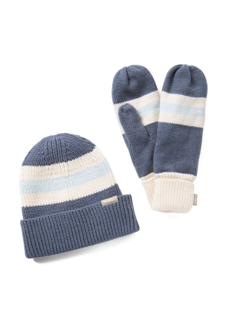 Pack Beanie + Mitones Holiday Azul Unisex-0