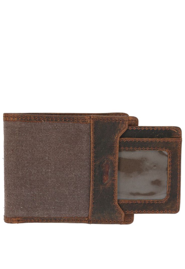 Billetera Cnv/Cuero Hombre Jasper Ventana Café-1