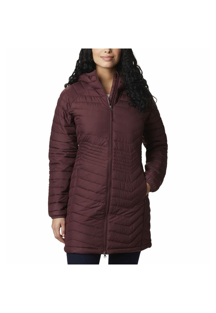 Parka Mujer Powder Lite Mid Jkt Rojo-0