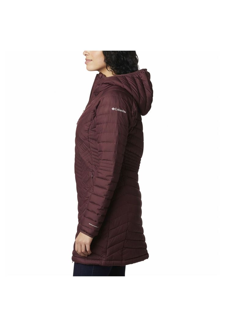 Parka Mujer Powder Lite Mid Jkt Rojo-1