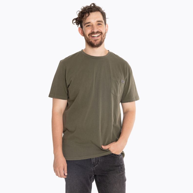 Polera Hombre Pocket 2 Oliva