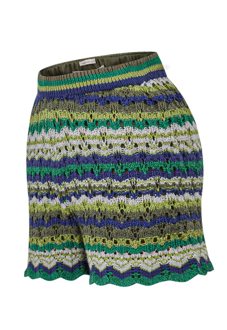 Short Algodón Orgánico Verde Robie Mujer -0