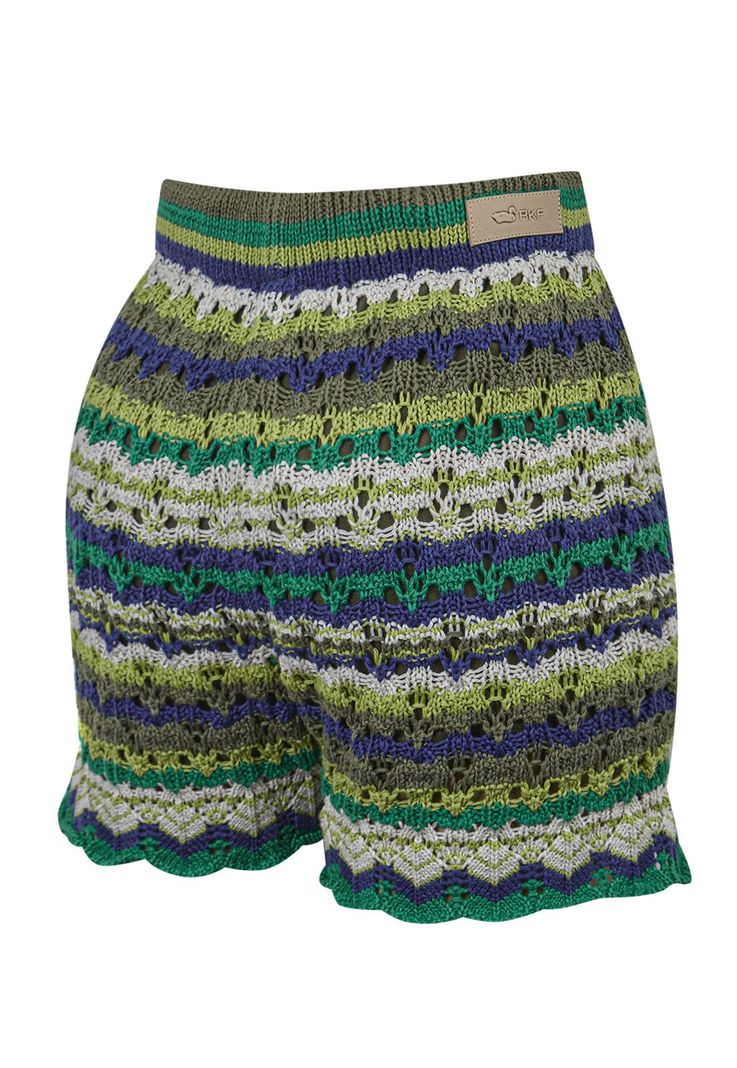 Short Algodón Orgánico Verde Robie Mujer -1