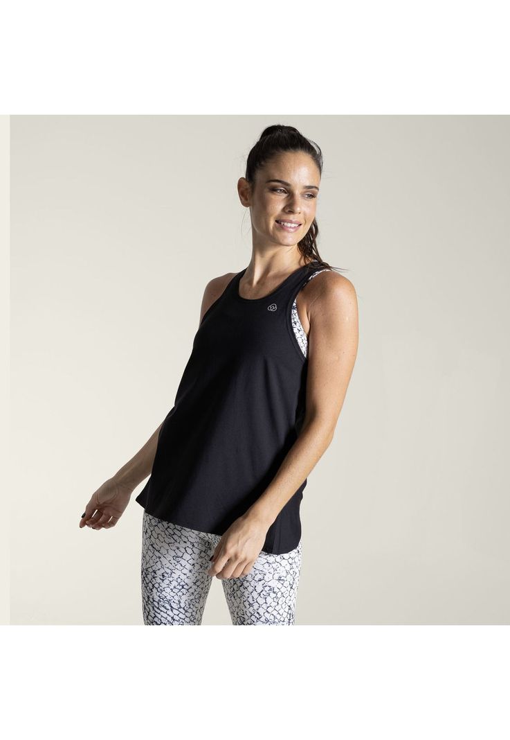 Polera deportiva Mujer Tank Cloe Negro-1