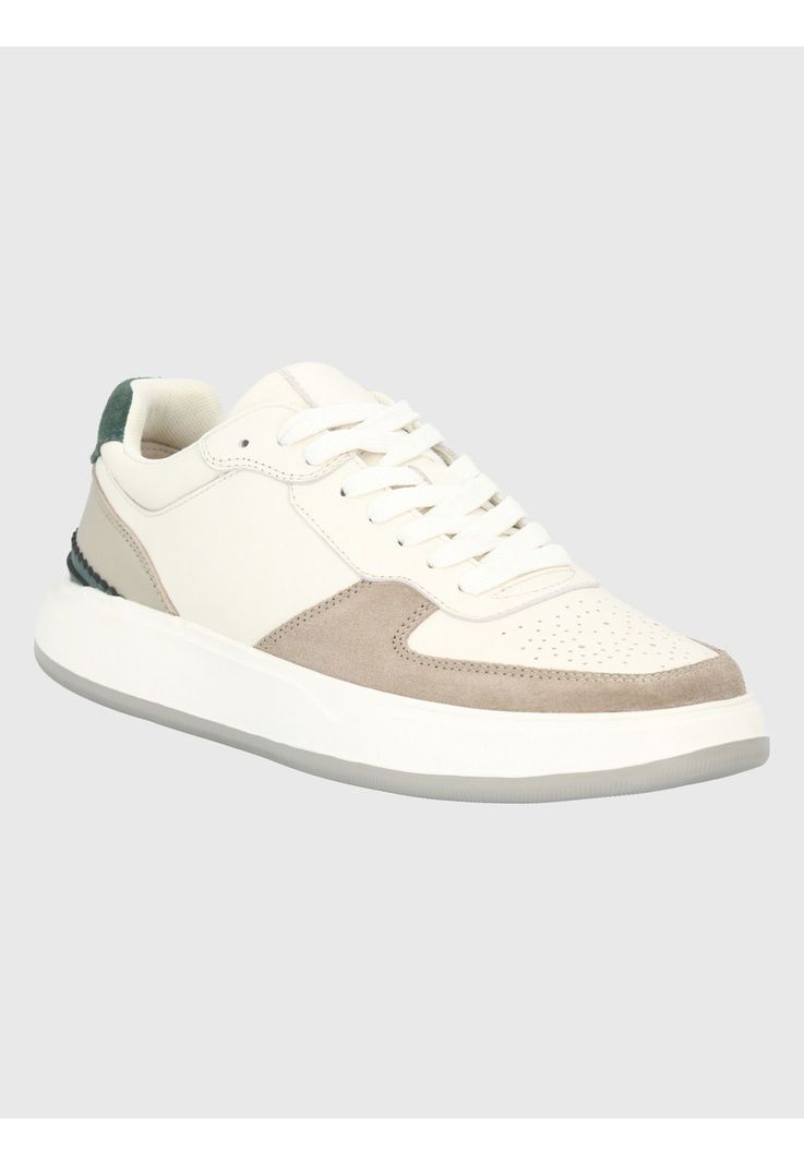 Zapatilla Cuero Blanco Hombre Mozze -0