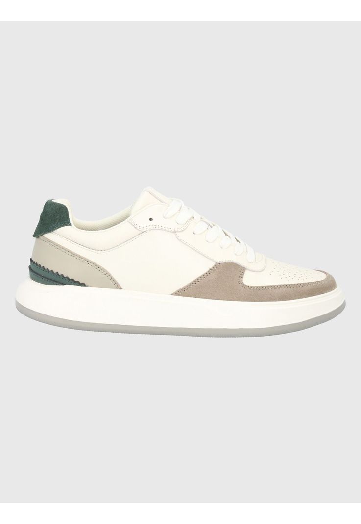 Zapatilla Cuero Blanco Hombre Mozze -1