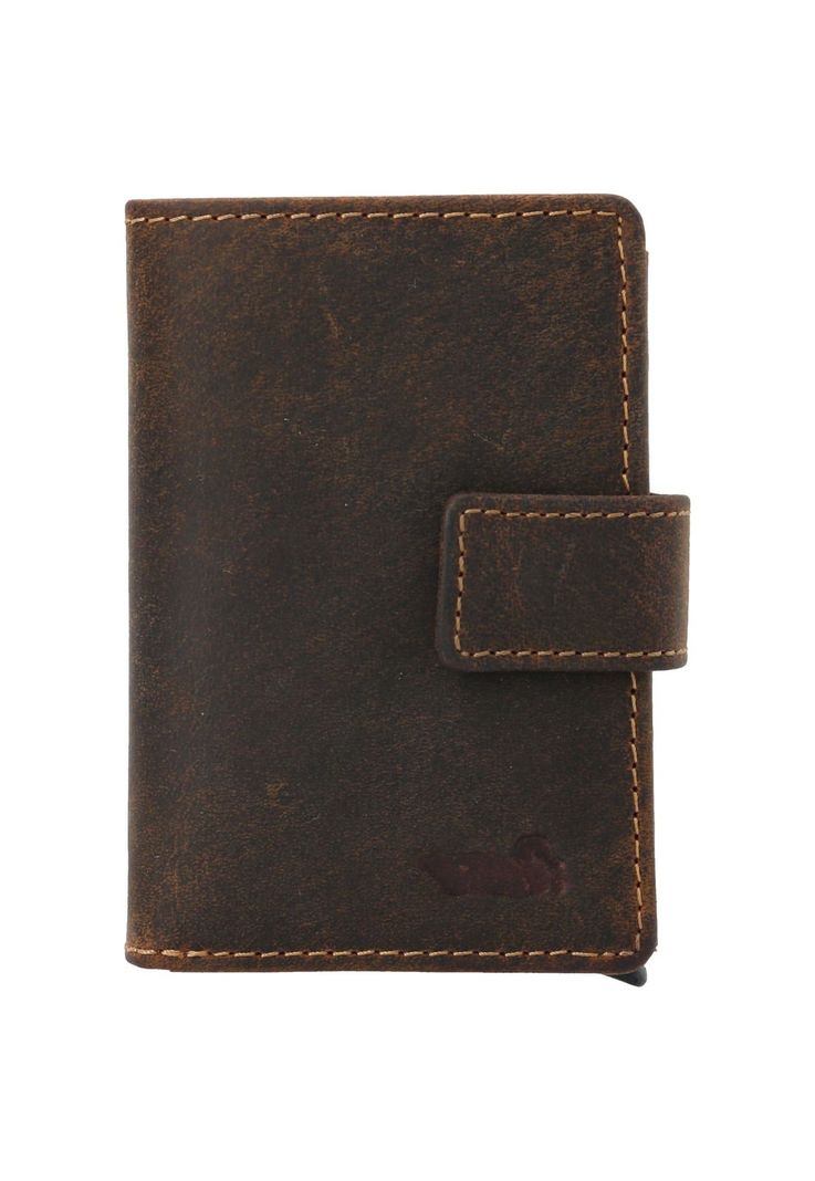Billetera Cuero Hombre HU Multicards Café-0