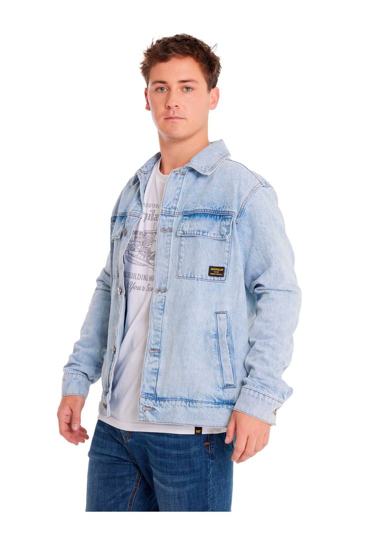 Chaqueta Unisex Denim Work Jacket Azul Claro-0
