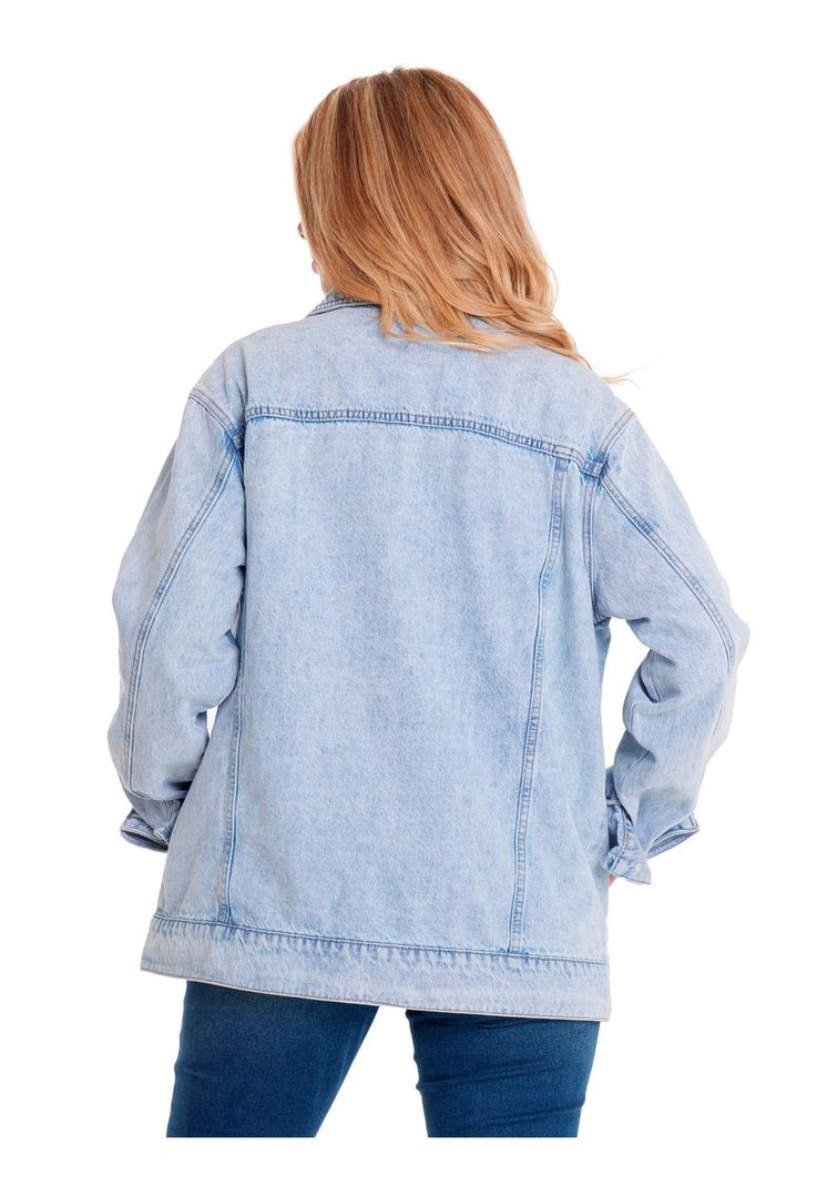 Chaqueta Unisex Denim Work Jacket Azul Claro-6