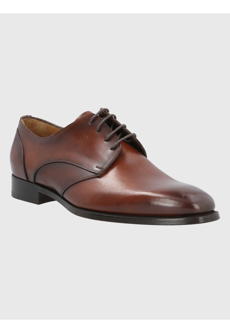 Zapato Cuero Café Hombre Messia -0