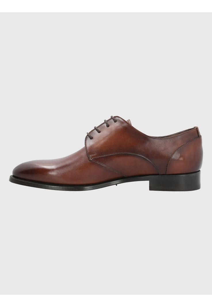 Zapato Cuero Café Hombre Messia -5