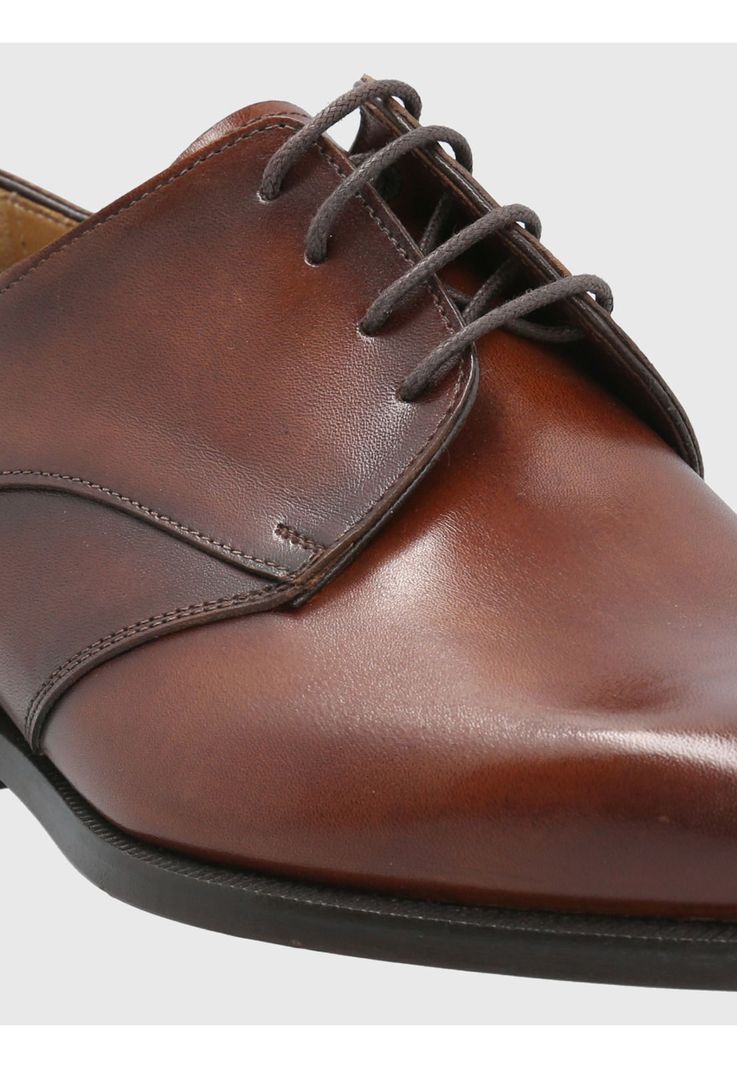 Zapato Cuero Café Hombre Messia -7