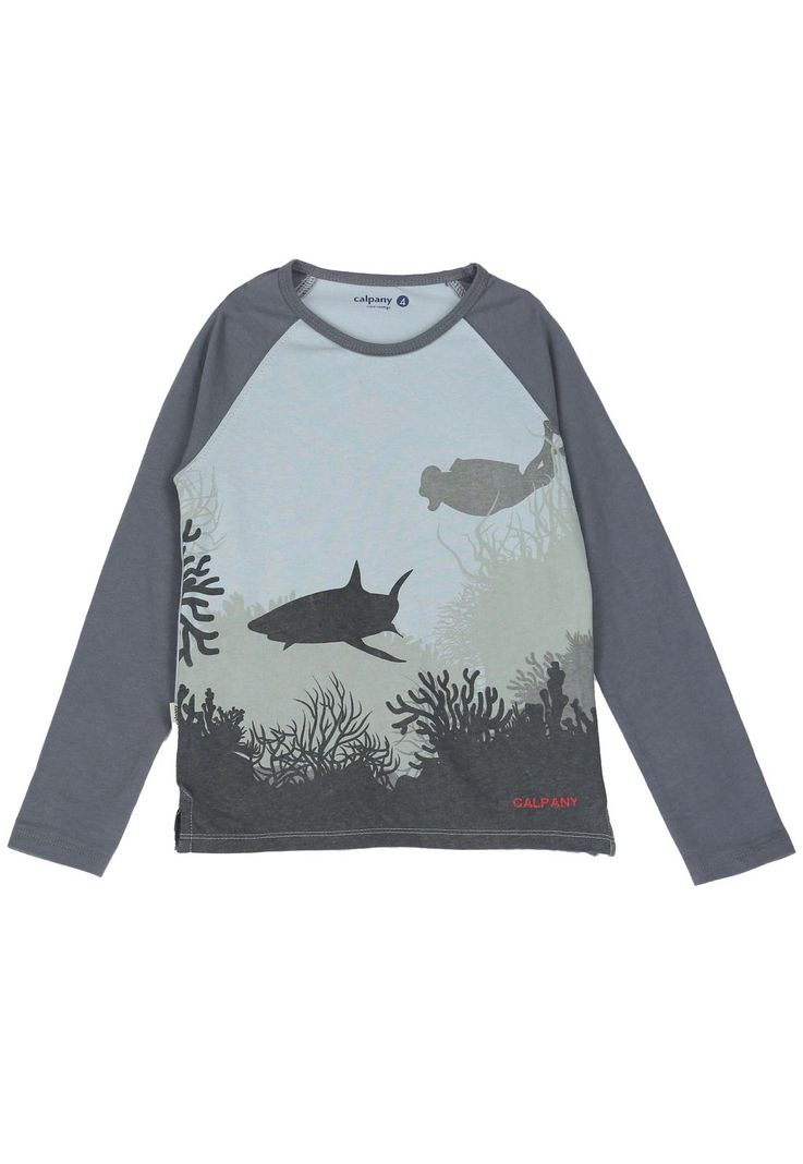 Polera Niño Diving Gris-0