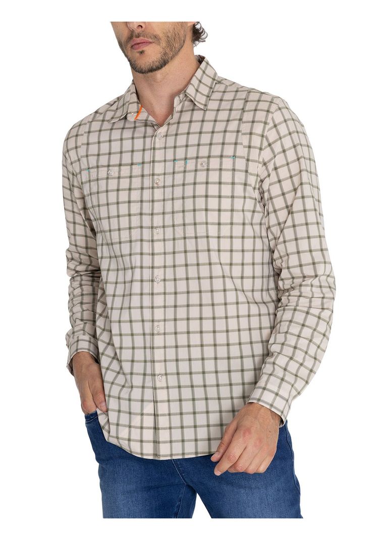 Camisa UPF Verde Atacama Hombre -4
