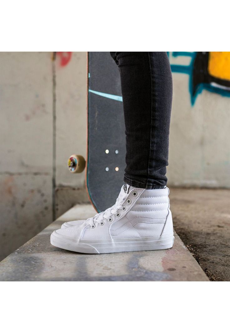 Zapatillas Unisex UA SK8-Hi Blanca-4