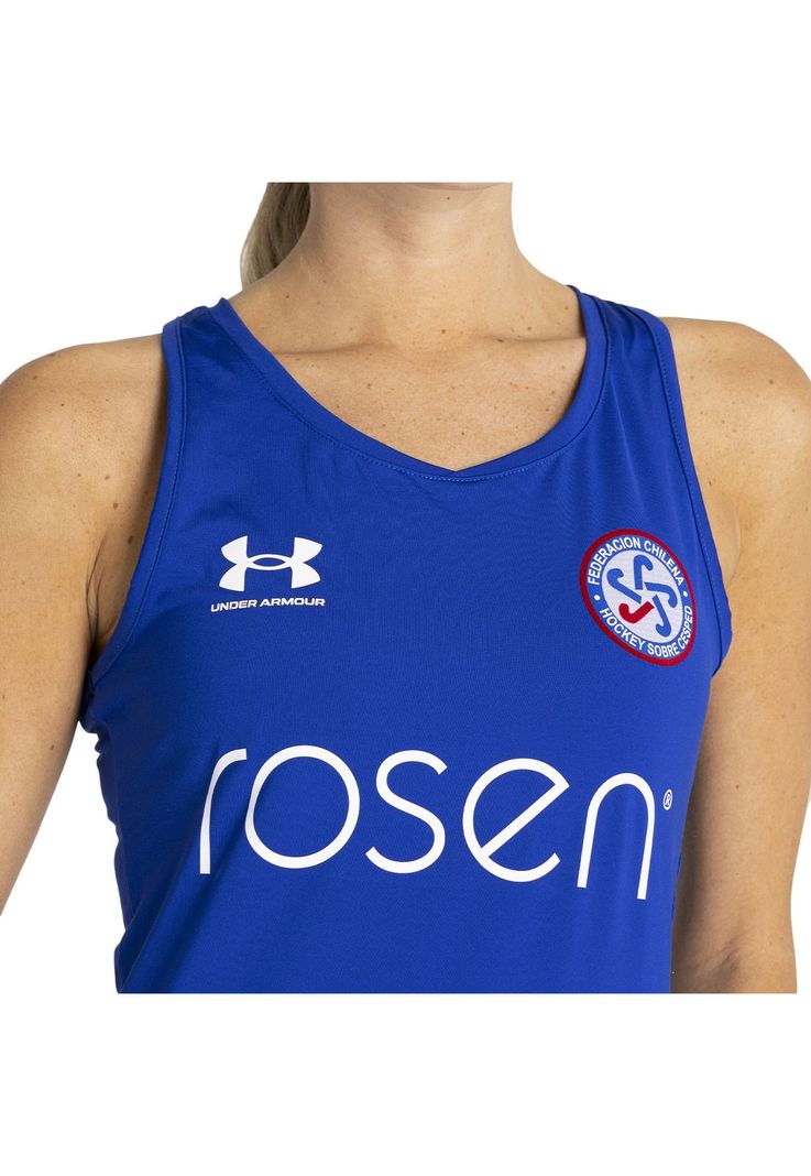 Camiseta Federación Hockey Vis mujer Azul-3