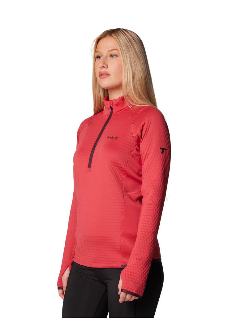 Polar Mujer Crystal Leaf Omni Heat Rojo-1